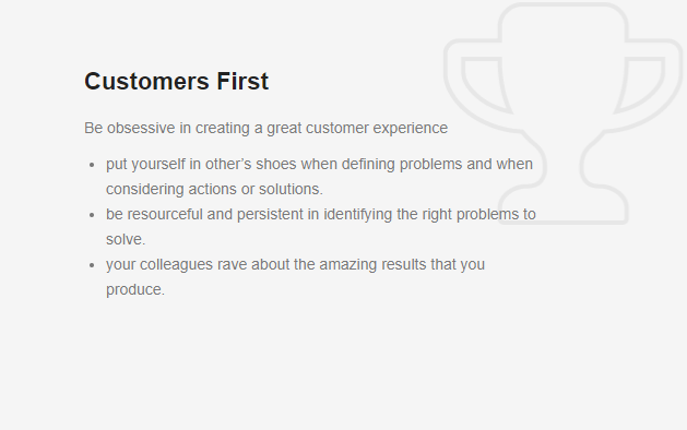 Customers First
